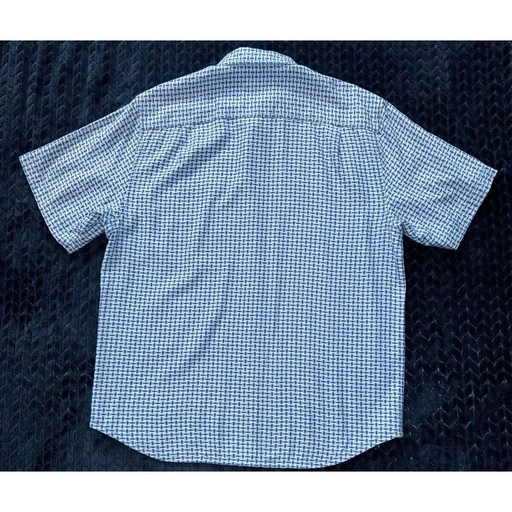 Tommy Bahama‎ Men's Checkered Button up Shirt Blue Island Size Medium